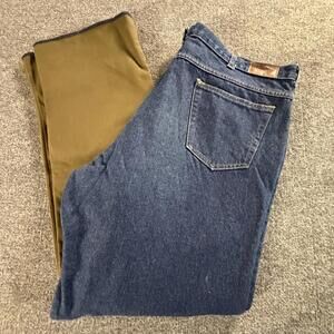 L.L.‎ Bean Double L Natural Fit Duck Patch Jeans USA 80s 90s 48W #835